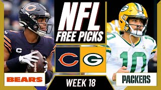 BEARS vs PACKERS NFL Picks and Predictions Week 18  NFL Free Picks Today [upl. by Gurl]