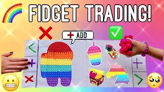 RAINBOW Fidget Trading With my Sister 🌈 WHO GOT SCAMMED 😤 FidgetTrading [upl. by Leirad177]