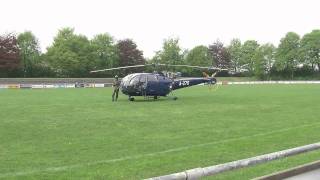 Heli oefent landing voor Beatrix in Oude Pekela [upl. by Obala]