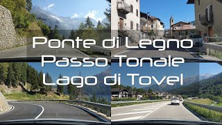 Italian roads Driving Ponte di Legno  Passo Tonale  Lago di Tovel [upl. by Enorel]