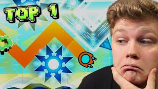 NEW TOP 1  Playing TIDAL WAVE by OniLink  Geometry Dash [upl. by Akirderf]