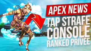 Apex News  Tapstrafe sur Console Ranked Privée amp Teaser Saison 18 [upl. by Llennod169]