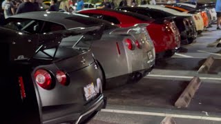 NISSAN GTR VS TOYOTA SUPRA MEET [upl. by Leahcimrej390]