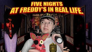 We Tried to Survived Five Nights At Freddys In Real Life [upl. by Leihcey]