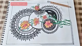 easy mandala art for beginners mandala art tutorials for beginners [upl. by Alaek]