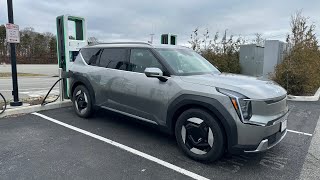 First fast charge 2024 Kia EV9 Wind AWD [upl. by Assyl]