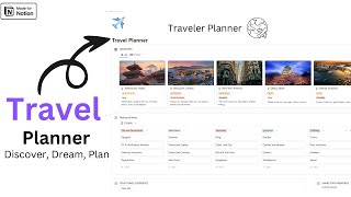 Notion Travel Planner  Free Download  Tutorial [upl. by Eremehc332]