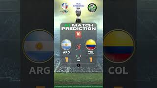 Argentina vs Colombia Prediction  AI match Result  Copa America Final Match  Shorts Prediction [upl. by Myriam]