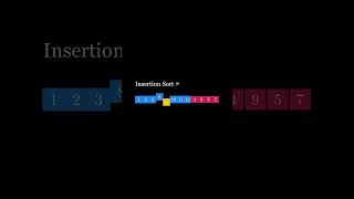 🔍 Master Insertion Sort in Seconds 🕒  Visual Algorithm Animation code algorithms [upl. by Esilahs925]