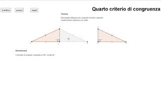 Criteri di congruenza dei triangoli rettangoli [upl. by Aneeuq]