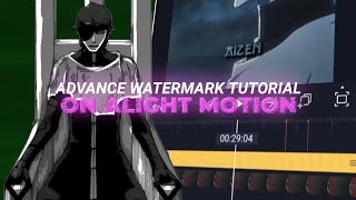 Advance watermark tutorial on alight motion  tutorial  se tu quer [upl. by Riesman]