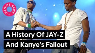 From “Big Brother” to “Kill Jay Z”  A Timeline Of Jay And Kanye’s Fallout  Genius News [upl. by Nylynnej]