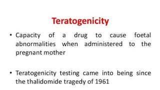 What is mean by Teratogenicity Teratogenic drugs [upl. by Duster]