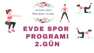 Evde Spor 2Gün  Evde Spor Nasıl Yapılır  Flutter Kicks Karın Kaslarınızı Çalıştırın [upl. by Noimad]