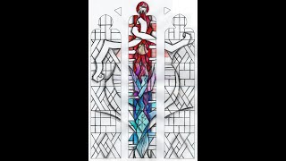 How to make Stained Glass tutorial Step 1 [upl. by Wivestad]