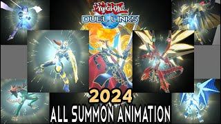 Yugioh Duel Links All Summon Animation 2024 widescreen JP [upl. by Atsillak881]