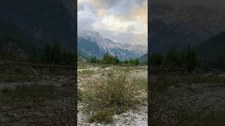 Theth To Valbone Hike shorts albania hike sunset mountains river hiking riverside nature [upl. by Aivata141]