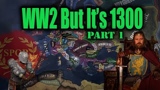 WW2 But Its 1300 and Its BYZANTIUM  Old Europe 1300 HOI4 [upl. by Laryssa]