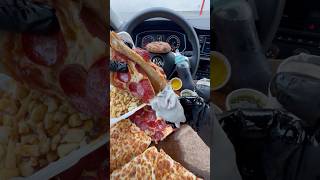 Trying costco menu for the first time 🍕🌭🍪mukbang food asmr [upl. by Crescin]