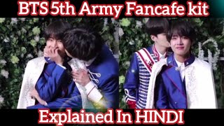 BTS 5th Army Zip Fancafe Explained In HINDI [upl. by Paza819]