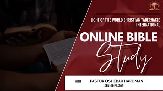 11624 Wednesday Night Virtual Bible Study wPastor OL Hardman [upl. by Eehtomit]