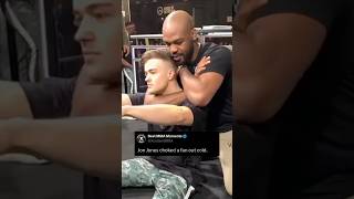 Jon Jones chokes a fan out cold [upl. by Iruam775]