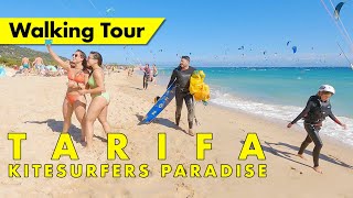 Tarifa beach in June  Playa Valdevaqueros Cadiz Spain immersive virtual walking tour [upl. by Sharona]