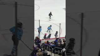 Playing at the PWHL Minnesota game youthhockey hockey girlshockey [upl. by Ellehcar]