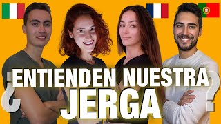 Una francesa🇫🇷 un italiano🇮🇹 y un portugués🇵🇹 INTENTAN ADIVINAR expresiones de MADRID [upl. by Tuckie]