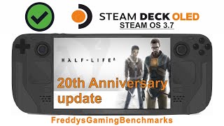 Half Life 2 20th Anniversary update on Steam Deck OLED with Steam OS 37 [upl. by Anada27]