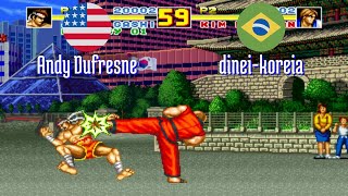 FT5 fatfursp Andy Dufresne US vs dineikoreia BR Fatal Fury Special Fightcade Jun 22 [upl. by Annavoj]