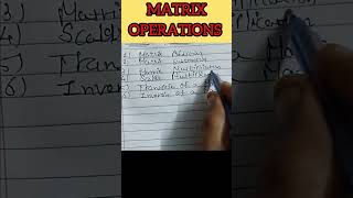 Matrix Operations short shorts matrix subtraction matrix addition Matrix Operations trending [upl. by Dempstor]