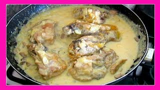 POLLO EN SALSA DE CHAMPIÑONES FÁCIL Y DELICIOSOLOS ROLES DE EDY [upl. by Aknayirp428]