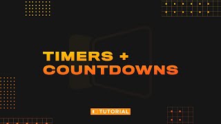 How to use Timers amp Countdowns in ProPresenter 7 [upl. by Hilten]