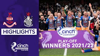 Airdrieonians 12 Queens Park  cinch Championship PlayOff Final 2nd Leg  Highlights [upl. by Arat340]