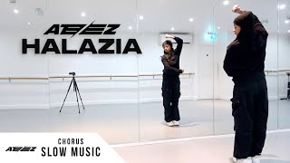 ATEEZ 에이티즈  HALAZIA  Dance Tutorial  SLOW MUSIC  MIRROR Full Chorus [upl. by Zarihs]