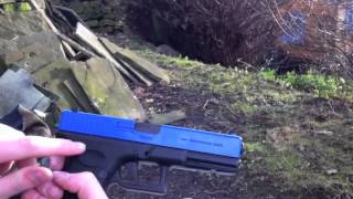 HFC HG 185 Blowback Airsoft Gun Review and Firing Test [upl. by Ecirbaf]