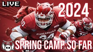 Arkansas Razorbacks Spring Camp So Far Reaction [upl. by Milissa]