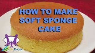 How To Make Soft Sponge Cake I Sponge Cake Recipes [upl. by Lyrad]