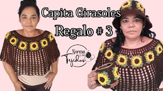 Capita Girasoles a crochet normaysustejidos crochettutorial crochet [upl. by Sabelle]