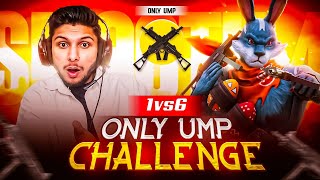 1 Vs 6 Only Ump Challenge😱🥵 Hardest Challenge Ever🥶😈 Smooth 444 [upl. by Adnoloy]