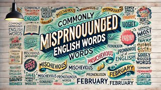 Commonly mispronounced English words Part 2 [upl. by Ynaiffit]