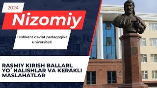 Nizomiy nomidagi Toshkent pedagogika universiteti kirish ballari va umumiy malumotlar  Sifati 4K [upl. by Calli393]