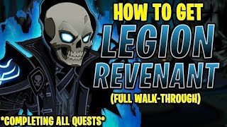 AQW  LEGION REVENANT CLASS FULL Walkthrough INSANE FARMING QUESTS [upl. by Nerte606]