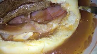 Francesinha Portuguese Porto ham linguiça sausage chipolata steak melted cheese tomatobeer Sauce [upl. by Lochner]