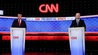 Highlights from the first presidential debate in 180 seconds [upl. by Achorn]