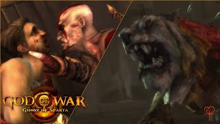 GOD OF WAR GHOST OF SPARTA  THE DISSENTER  PIRAEUS LION BOSS FIGHT WALKTHROUGH [upl. by Holcman468]