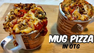 Mug pizza  mug pizza in otg  mini pizza  how to make mug pizza [upl. by Ahsel]