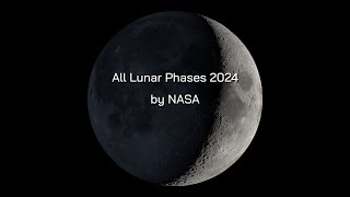 All Lunar Phases 2024 by NASA [upl. by Milburn]