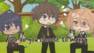 Who do you choose to marry  Meme  Yarichin bich club  Kashima x Toono  Yaguchi x Toono [upl. by Delphina]